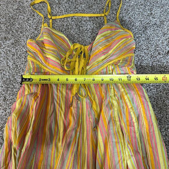 FREE PEOPLE Women's Dream Weaver Maxi Dress Size S In Orange - Picture 11 of 13